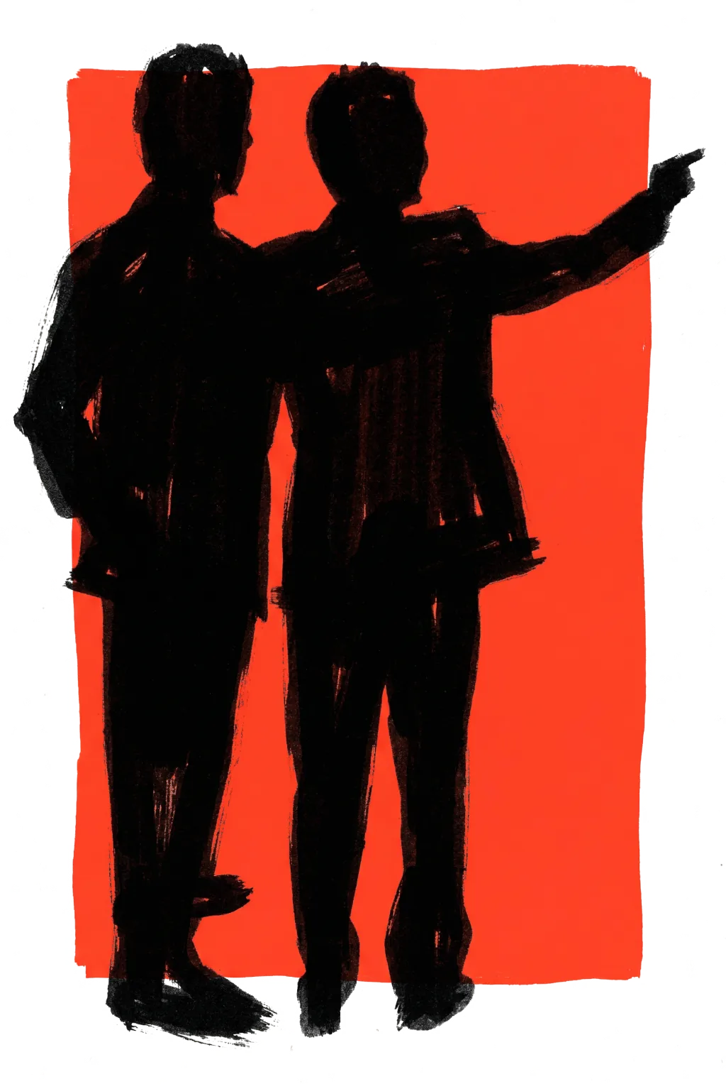 Zwei Personen im Gespräch